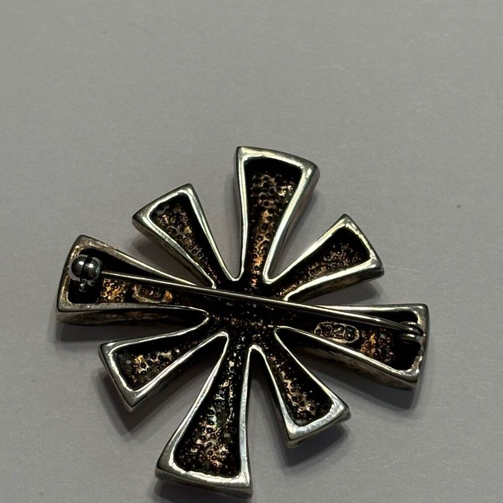 Vintage Robert Lee Morris RLM Pin Brooch Sterling Silver Signed - Picture 4 of 6